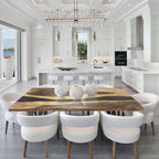 Decor with Bespoke river Table for 8 people - MOOKA FURNITURE