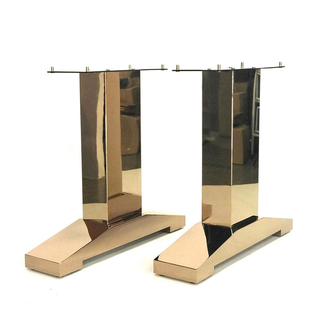MODERN DESIGN OF ROSE GOLD METAL LEGS 71CM Set of 2 - MOOKAFURNITURE