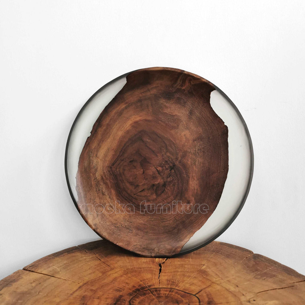 BLACK WALNUT RESIN TRAY FREE SHIPPING - MOOKA FURNITURE