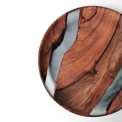 BLACK WALNUT RESIN TRAY FREE SHIPPING - MOOKAFURNITURE