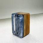 Burned wood epoxy stump stool nightstand home decorate - MOOKA FURNITURE