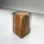Burned wood epoxy stump stool nightstand home decorate - MOOKA FURNITURE