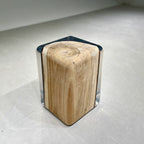 Burned wood resin stump stool end table home decorate - MOOKA FURNITURE