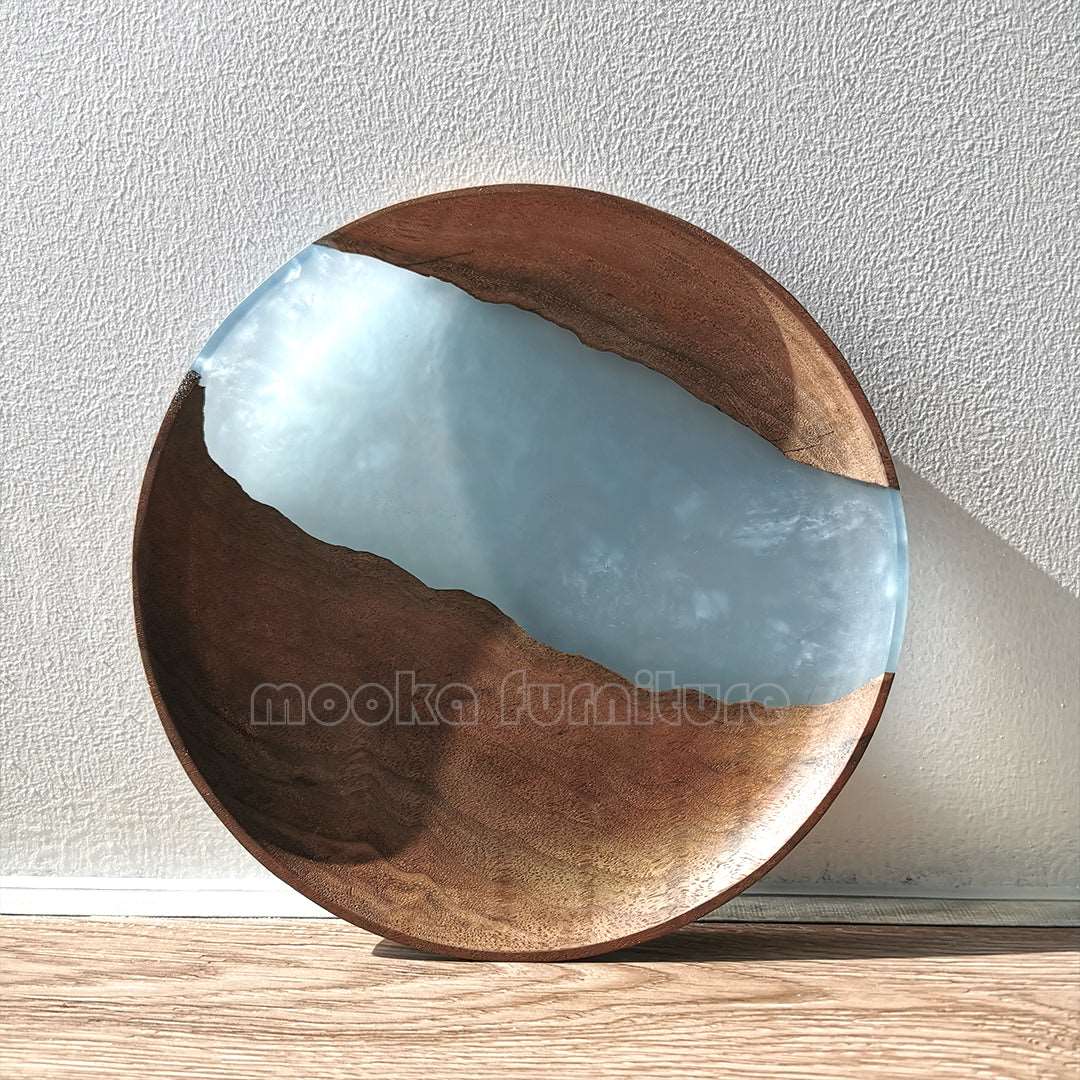 BLACK WALNUT RESIN TRAY FREE SHIPPING - MOOKAFURNITURE