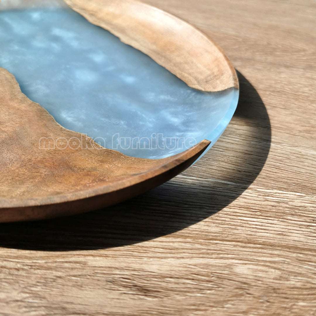 BLACK WALNUT RESIN TRAY FREE SHIPPING - MOOKAFURNITURE