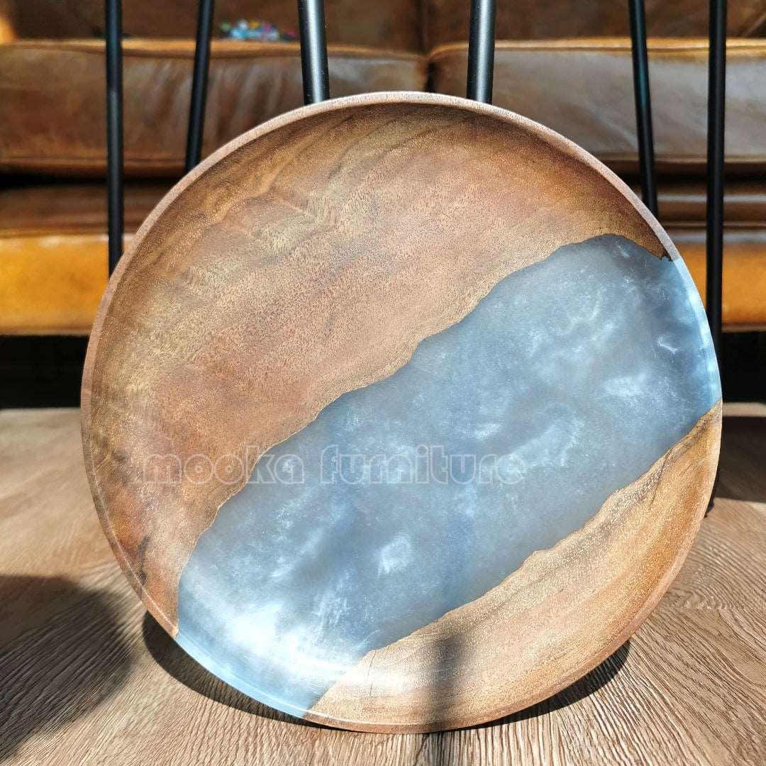 BLACK WALNUT RESIN TRAY FREE SHIPPING - MOOKA FURNITURE