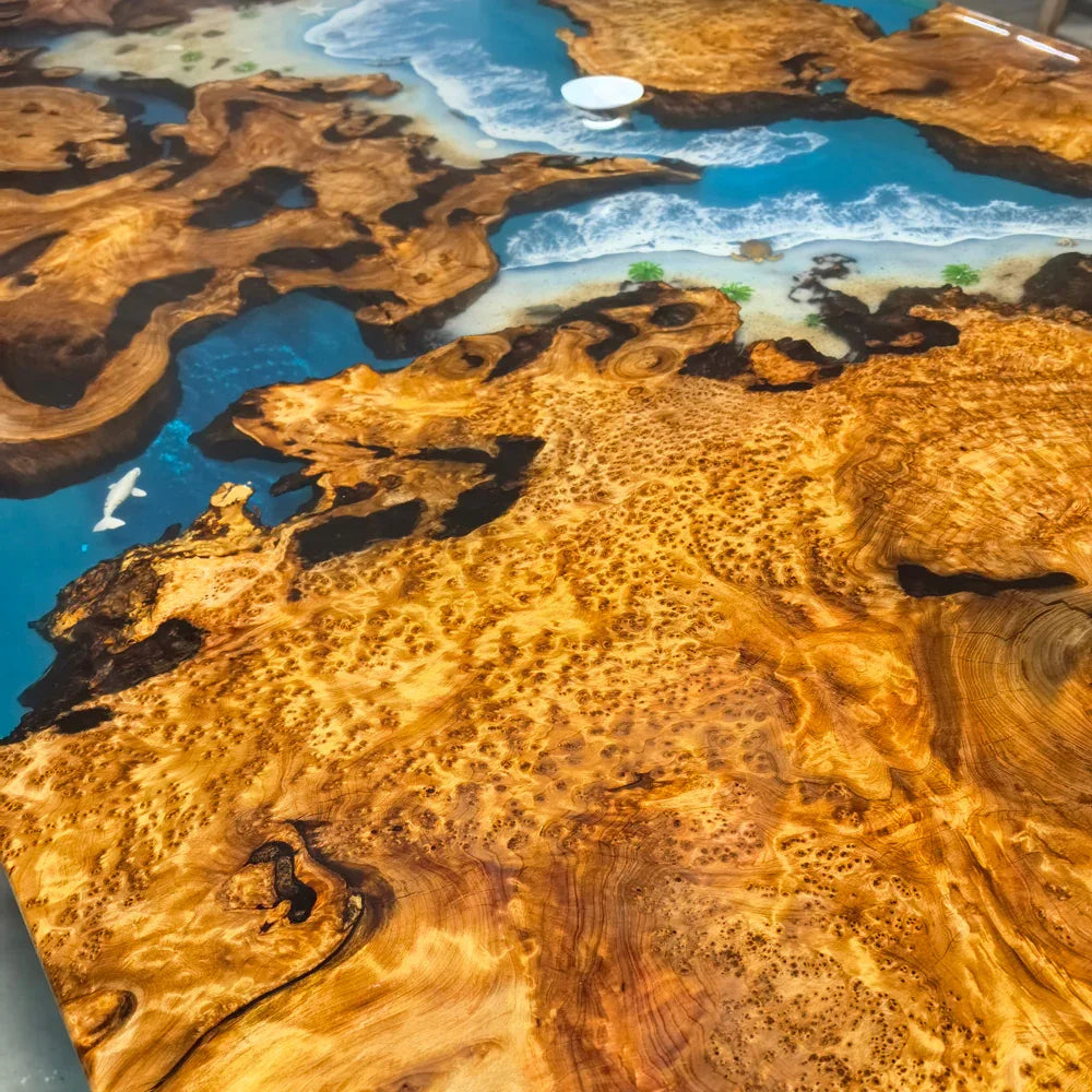 "Ocean's Embrace " Executive table Art Table - MOOKA FURNITURE