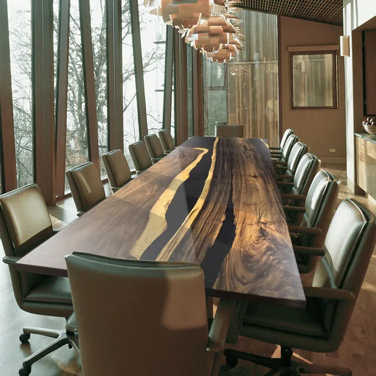 12ft Long river table for 14 people big dining table communal table conference table - MOOKA FURNITURE