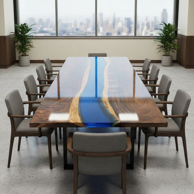 11feet large size solid real wood meeting table for 12people custom made communal table