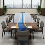 11feet large size solid real wood meeting table for 12people custom made communal table