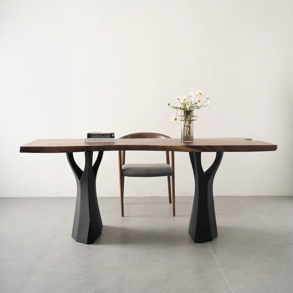 Metal Table Legs  L26.94" W9" H28" set of 2 Flowyline 413 Ramo