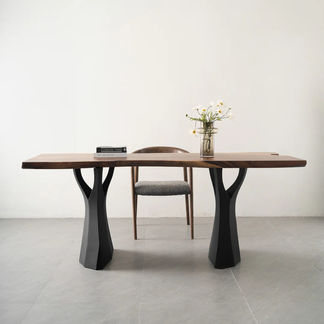 Metal Table Legs  L26.94" W9" H28" set of 2 Flowyline 413 Ramo