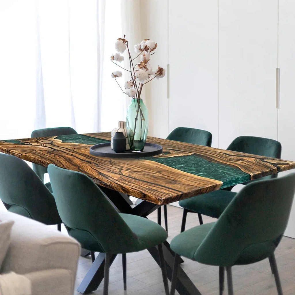 Custom made table top 96“ x 42” (Europ walnut wood) for Helena Zhou - MOOKA FURNITURE