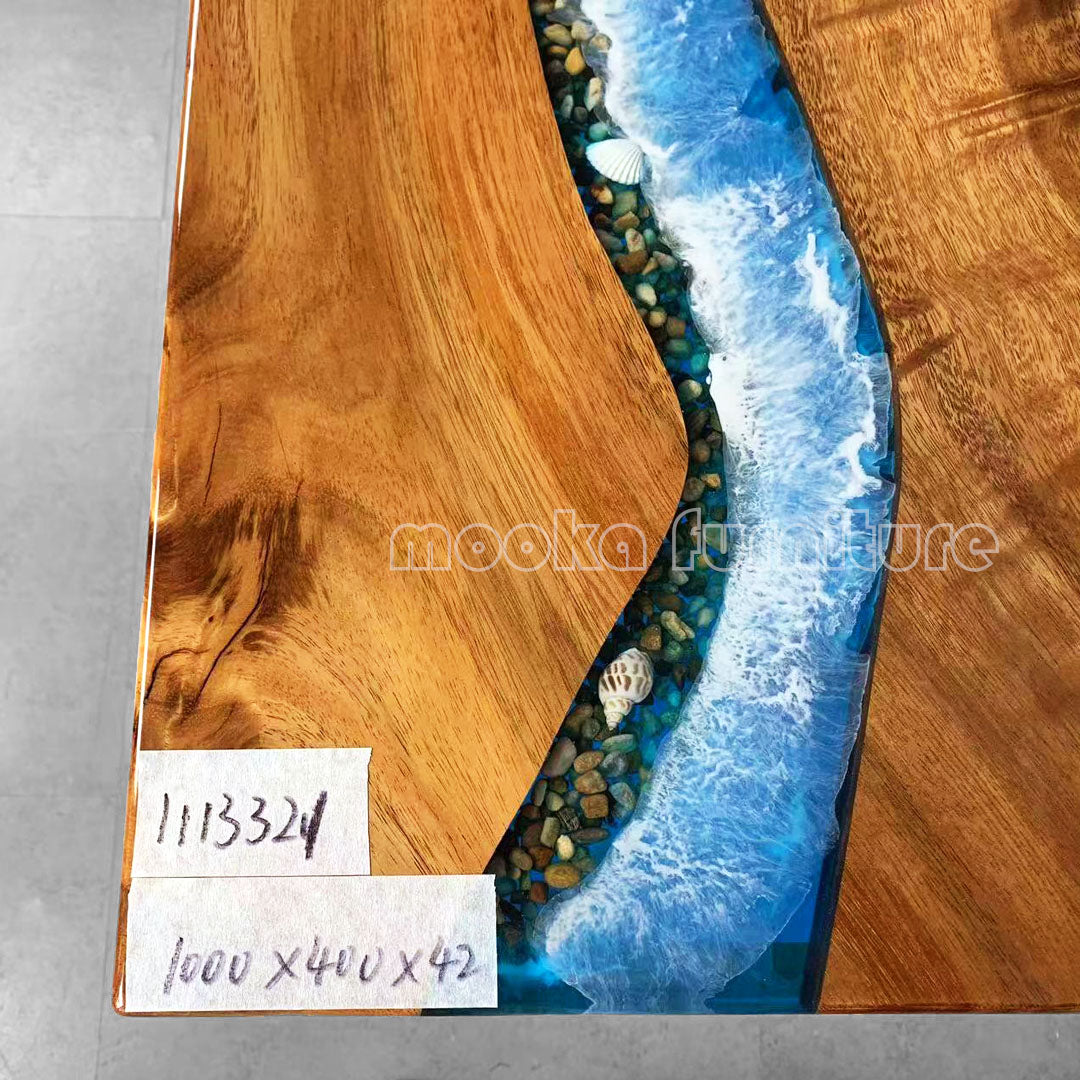 Resin Wood Dining Table - MOOKAFURNITURE