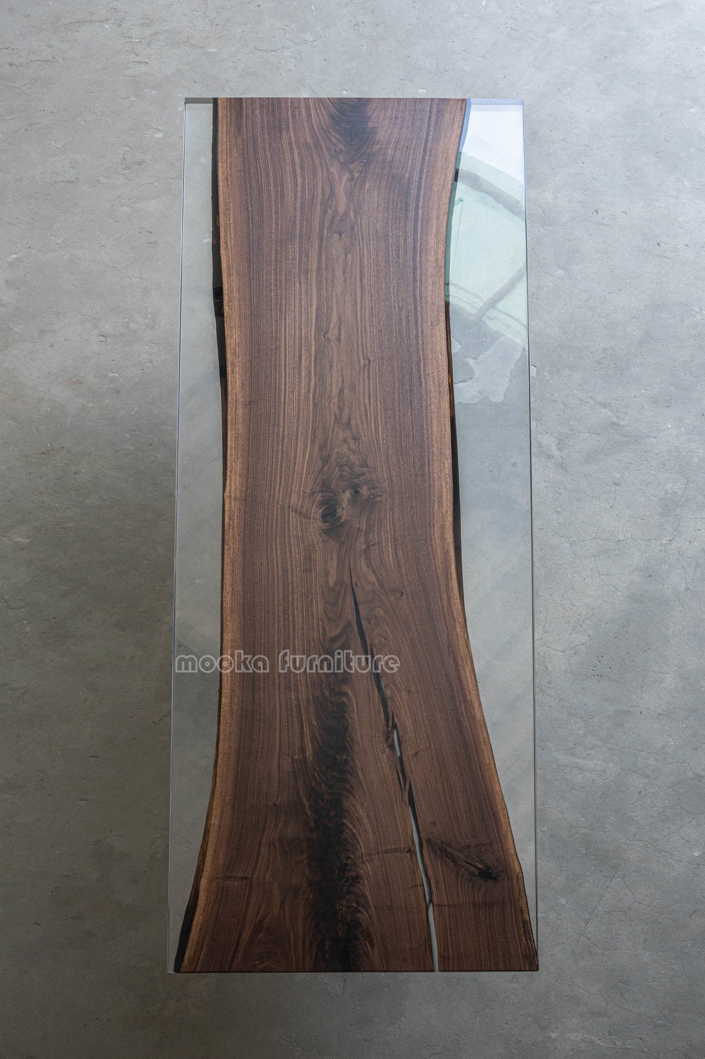 Resin Wood Dining Table - MOOKAFURNITURE