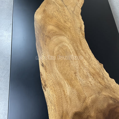 Resin Wood Dining Table - MOOKAFURNITURE