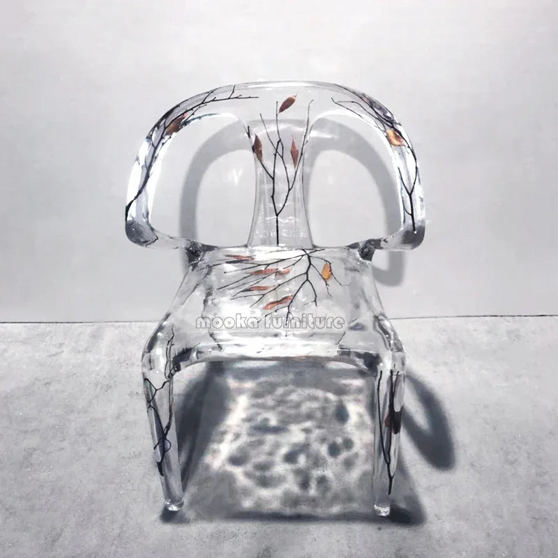 Resin Crystal Dining Chair - MOOKA FURNITURE
