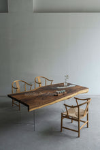 Load image into Gallery viewer, Resin Wood Dining Table - MOOKAFURNITURE