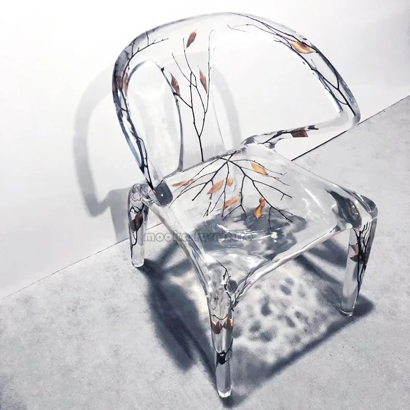 Resin Crystal Dining Chair - MOOKA FURNITURE
