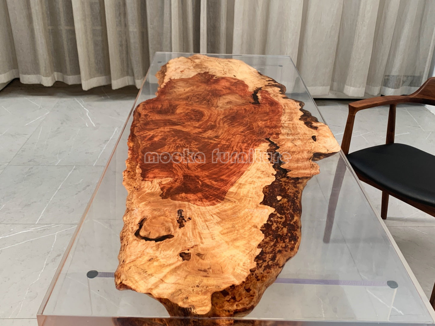 Resin Wood Table - MOOKAFURNITURE