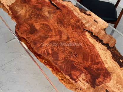 Resin Wood Table - MOOKAFURNITURE