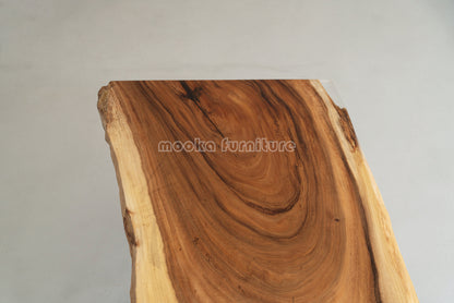 Resin Wood Dining Table - MOOKAFURNITURE