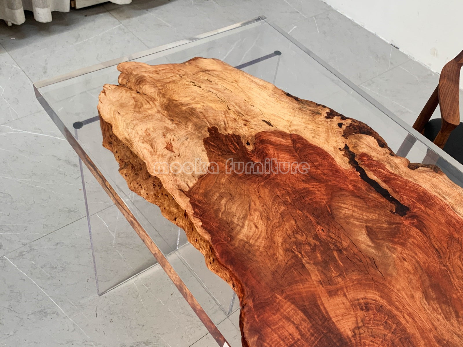 Resin Wood Table - MOOKAFURNITURE