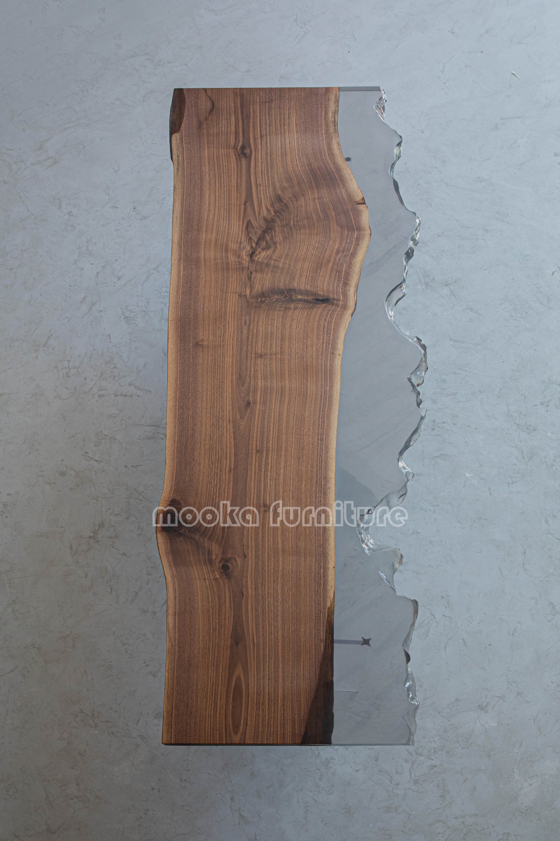 Resin Wood Dining Table - MOOKAFURNITURE