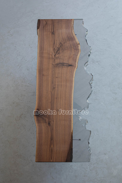 Resin Wood Dining Table - MOOKAFURNITURE