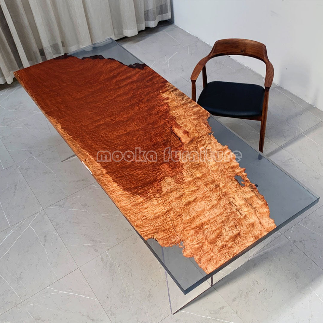 Resin Wood Table - MOOKAFURNITURE