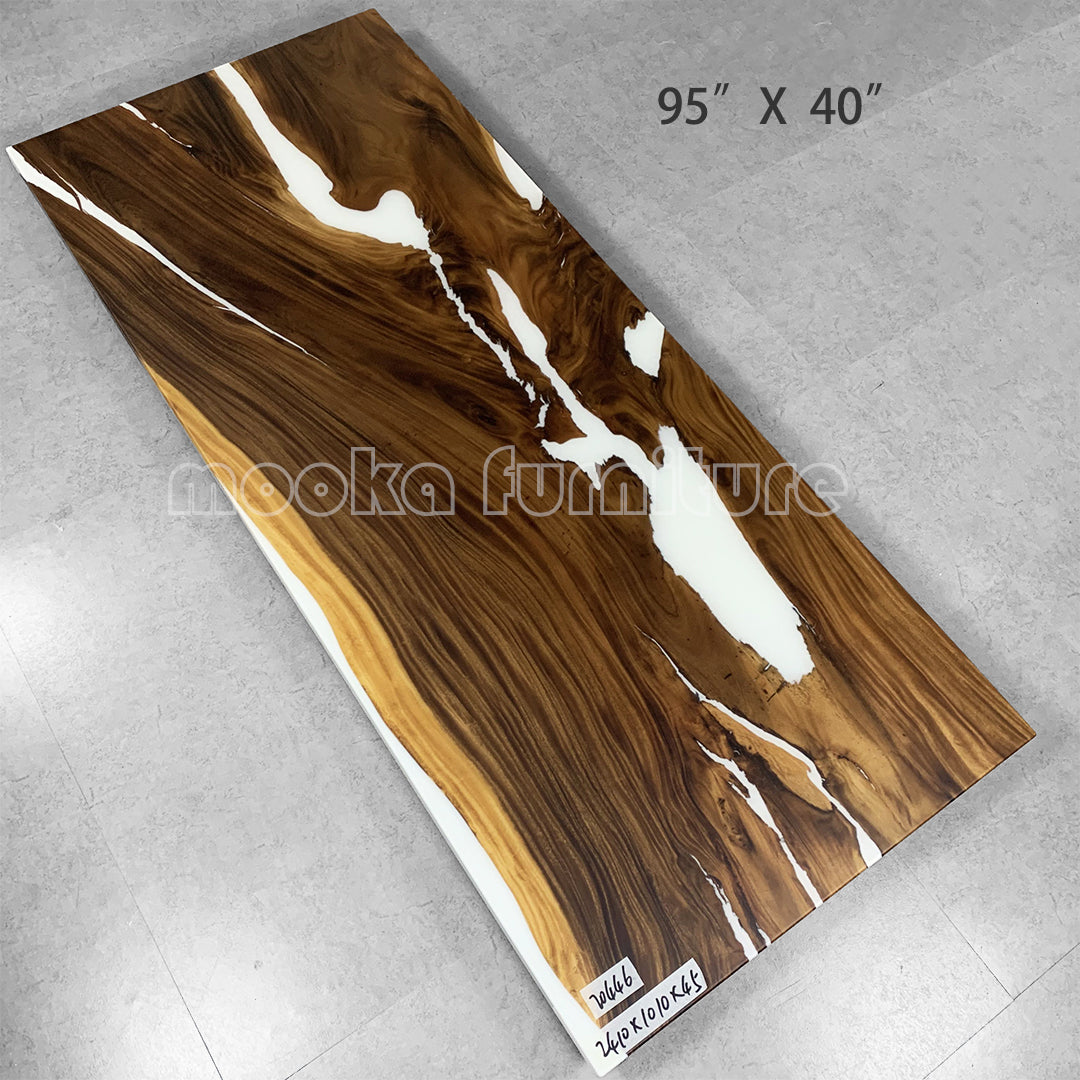 Resin Wood Table - MOOKAFURNITURE