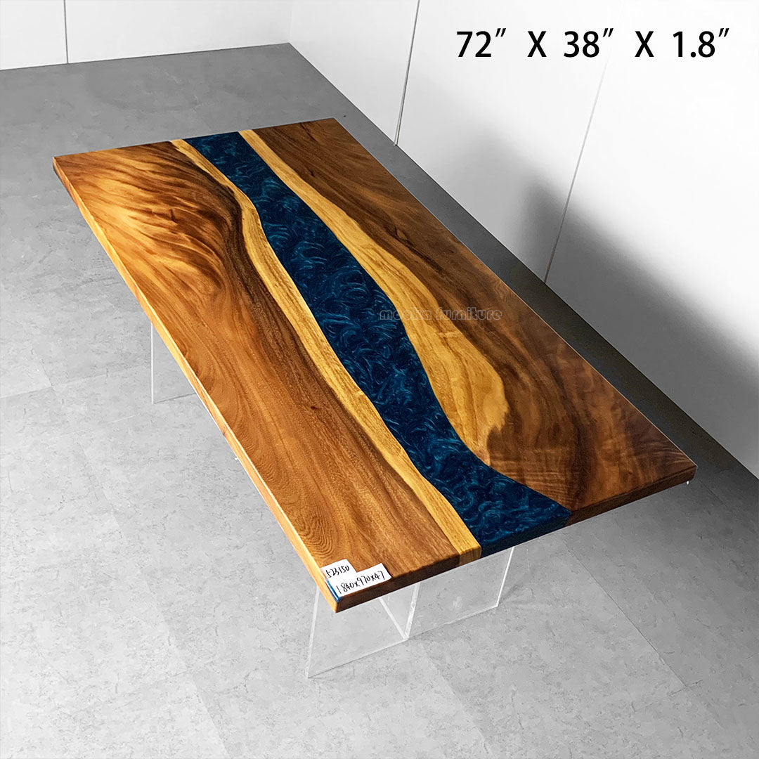 Resin Wood Dining Table - MOOKAFURNITURE