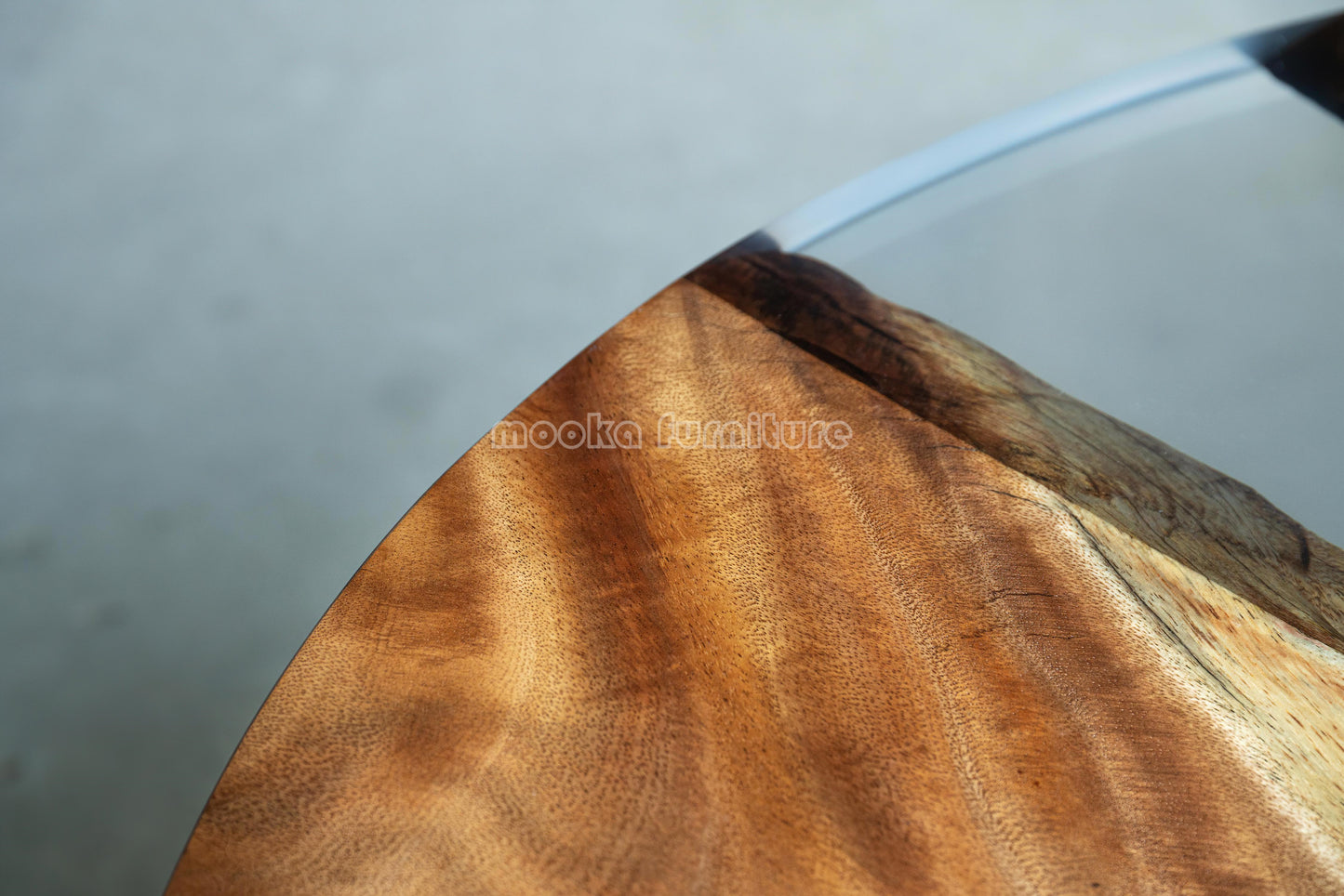 Resin Wood Dining Table - MOOKAFURNITURE