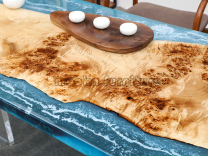 Resin Wood Table - MOOKAFURNITURE