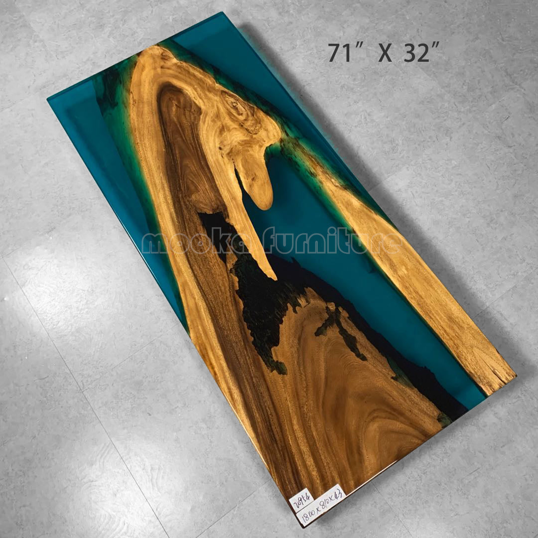 Resin Wood River Table - MOOKAFURNITURE