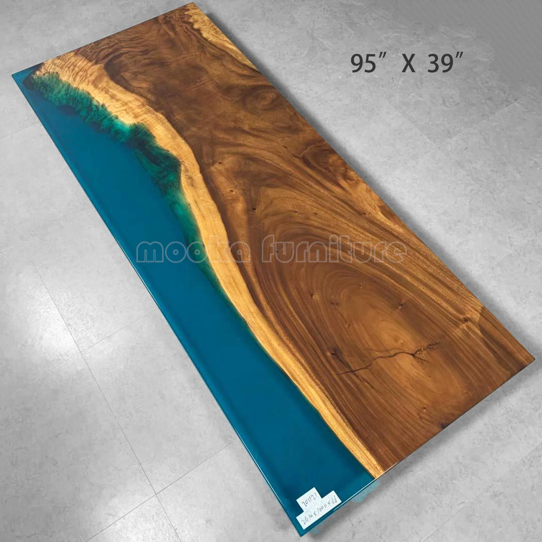 Resin Wood Dining Table - MOOKAFURNITURE