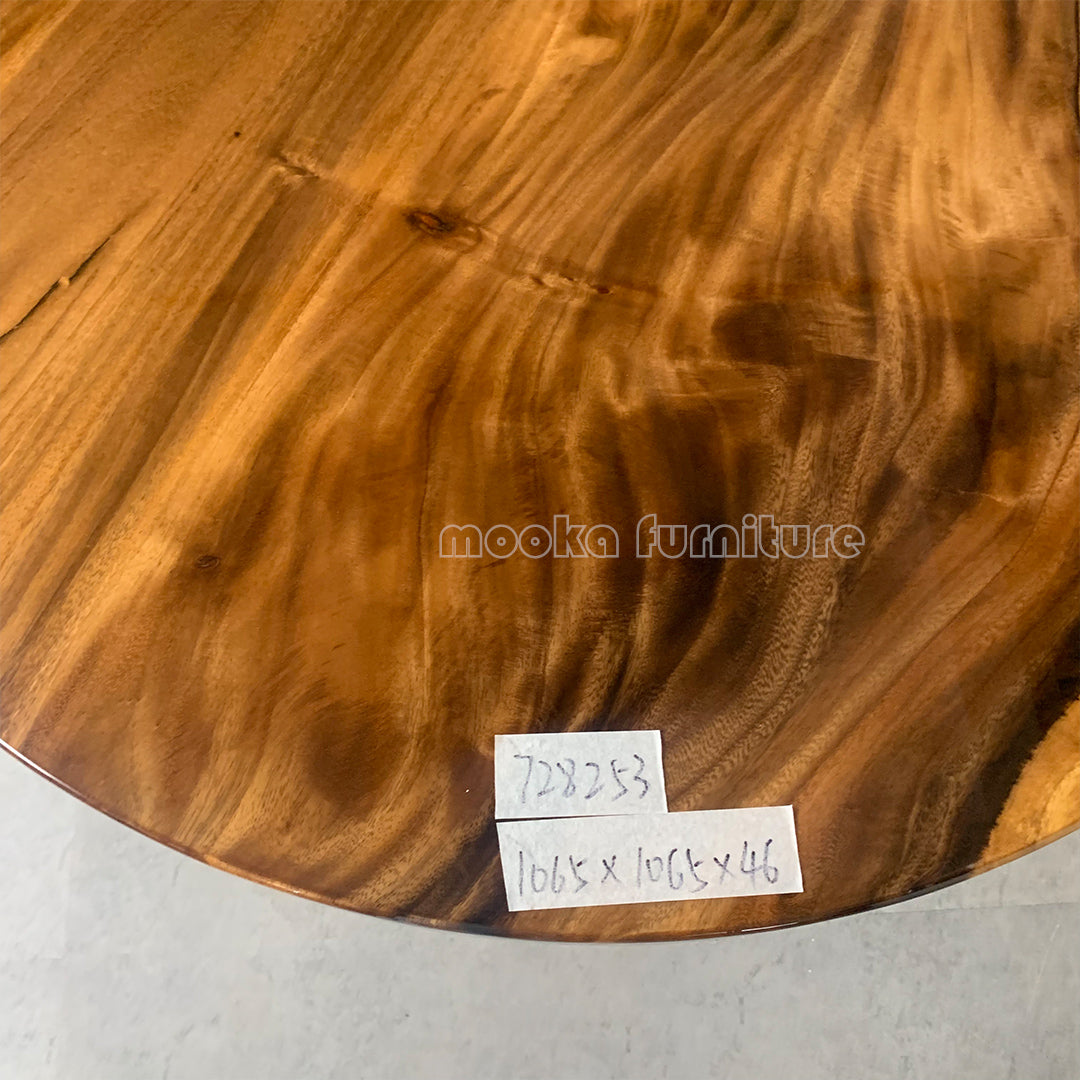 Resin Wood Dining Table - MOOKAFURNITURE