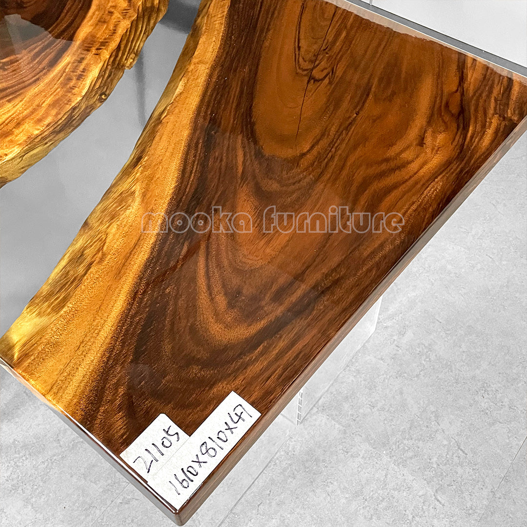 Resin Wood Dining Table - MOOKAFURNITURE