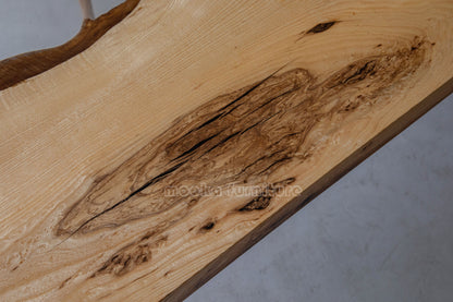 Resin Wood Dining Table - MOOKAFURNITURE