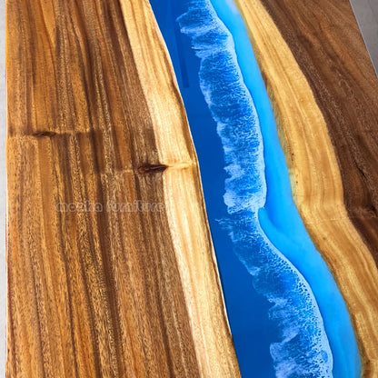 Resin Wood Dining Table - MOOKAFURNITURE