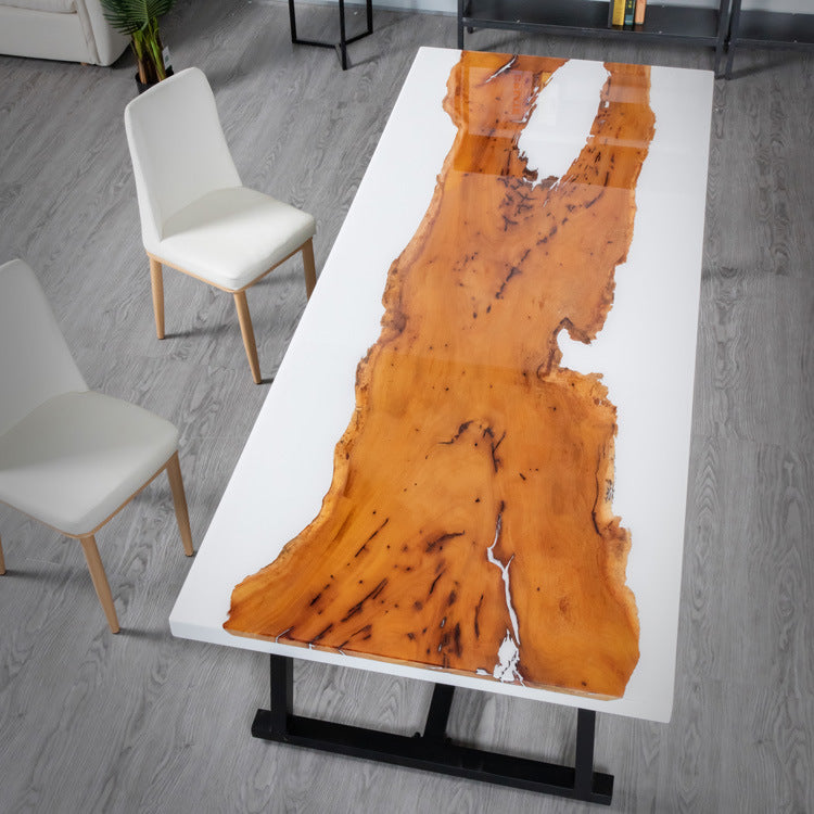 DIY river dining table - MOOKAFURNITURE