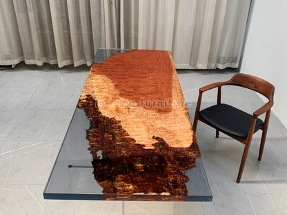 Resin Wood Table - MOOKAFURNITURE