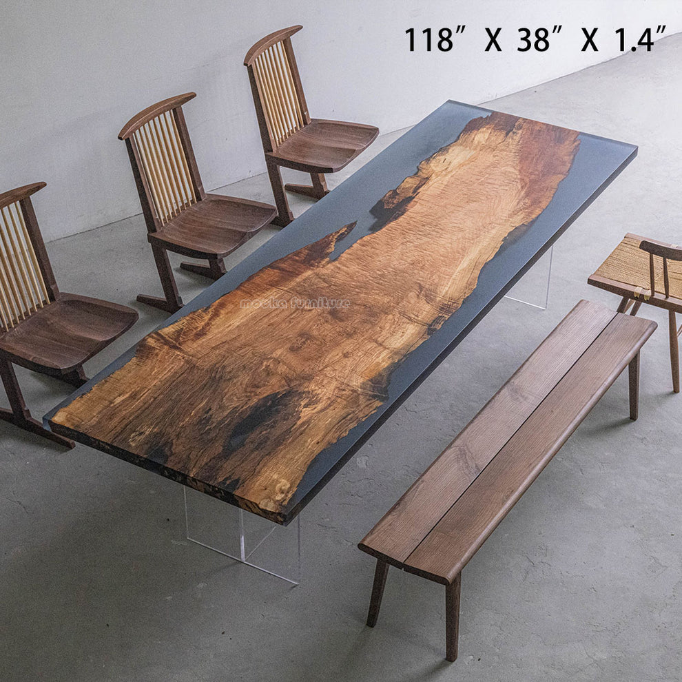 Resin Wood Dining Table – MOOKA FURNITURE