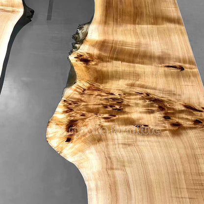 Resin Wood Dining Table - MOOKAFURNITURE