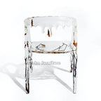 Resin Crystal Dining Chair - MOOKA FURNITURE