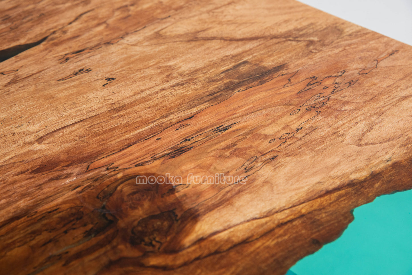 Resin Wood Dining Table - MOOKAFURNITURE