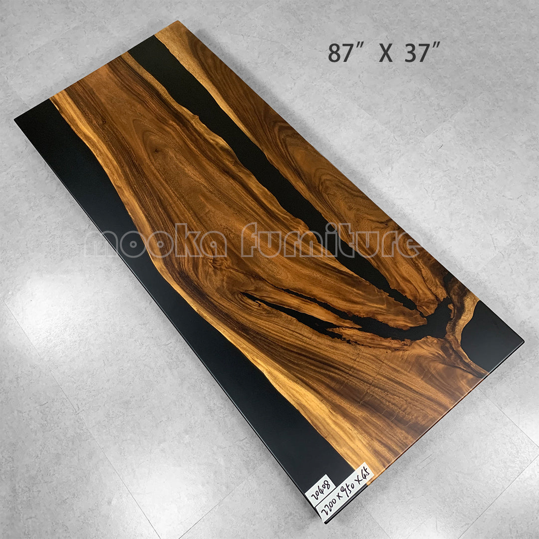 Resin Wood Table - MOOKAFURNITURE