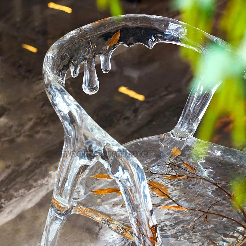 Resin Crystal Dining Chair - MOOKA FURNITURE