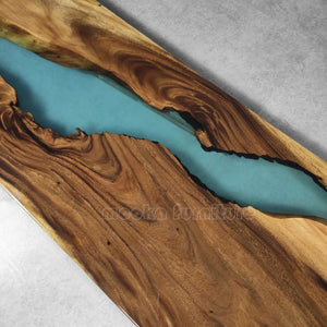Resin Wood dining table - MOOKAFURNITURE