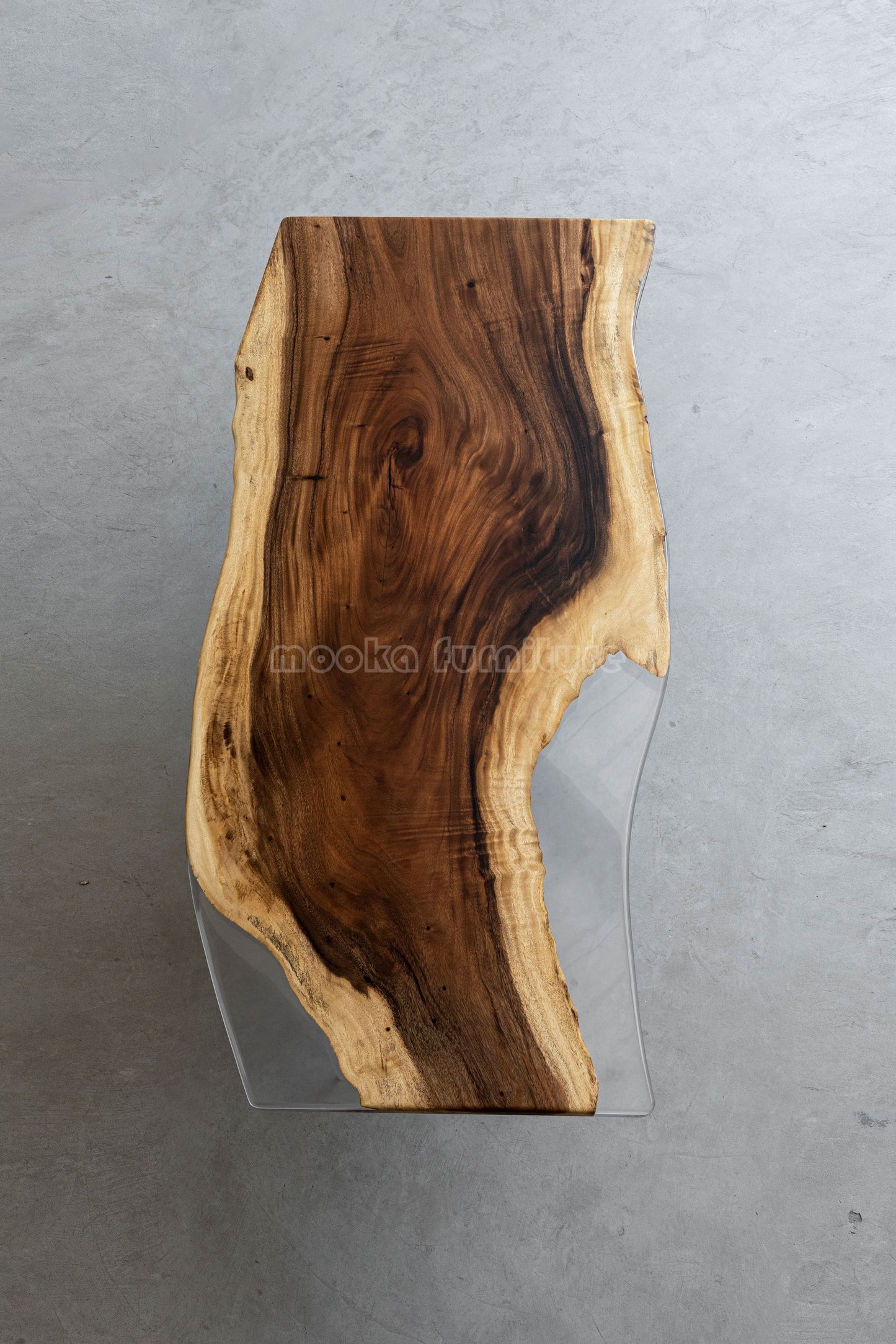 Resin Wood Dining Table - MOOKAFURNITURE